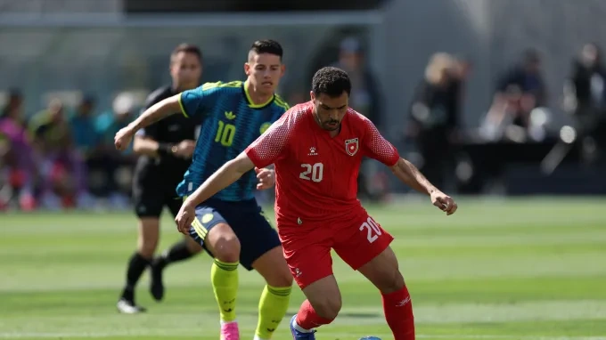 شاهد ملخص وأهداف مباراة الأردن وكولومبيا (0-2) اليوم